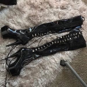 Pleasers thigh high boots